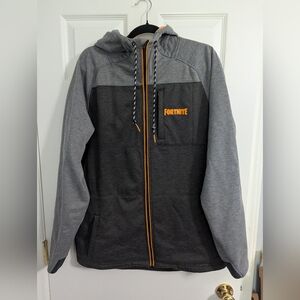 Fortnite Gray and Orange Lightweight Jacket